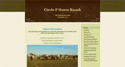 Desktop Screenshot of circlephorseranch.com