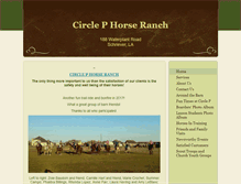 Tablet Screenshot of circlephorseranch.com